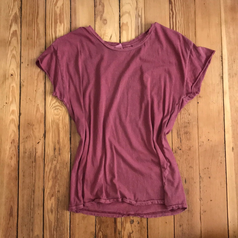 Distressed Washed Red T-Shirt Alternative Apparel